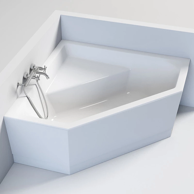 Baignoire D'angle Cavallo, 140 X 140 Cm 3 Baignoire D'angle Cavallo, 140 X 140 Cm