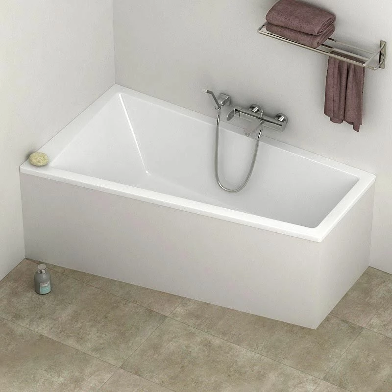 Baignoire Asymétrique Cavallo, 160x90 Cm Version Gauche 4 Baignoire Asymétrique Cavallo, 160x90 Cm Version Gauche – Image 2