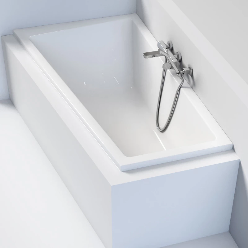 Baignoire Asymétrique Cavallo, 160x90 Cm Version Gauche 8 Baignoire Asymétrique Cavallo, 160x90 Cm Version Gauche – Image 6