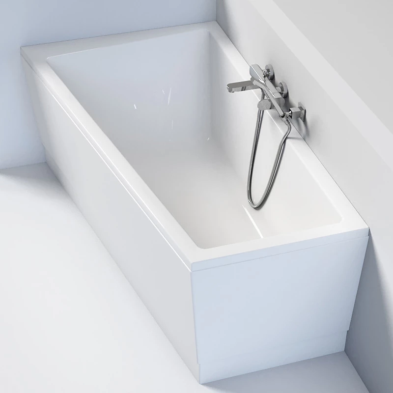 Baignoire Asymétrique Cavallo, 160x90 Cm Version Gauche 3 Baignoire Asymétrique Cavallo, 160x90 Cm Version Gauche