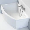 Baignoire Asymétrique Gauche, 160 X 105 Cm, Veronella -Produits De Salle De Bain Soldes 2024 baignoire asymetrique gauche 160 x 105 cm veronella
