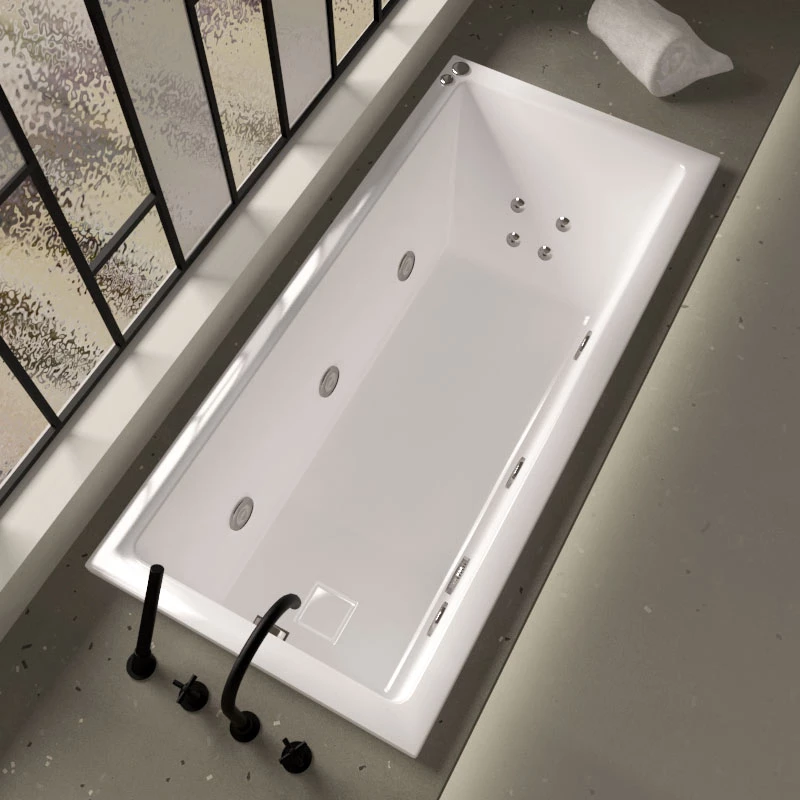 Baignoire Balnéo Hydro Rectangulaire, 150 X 70 Cm, Acrylique, Cavallo 4 Baignoire Balnéo Hydro Rectangulaire, 150 X 70 Cm, Acrylique, Cavallo – Image 2