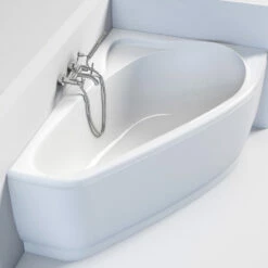 Baignoire D'angle Asymétrique Droite, 160 X 105 Cm, Selena