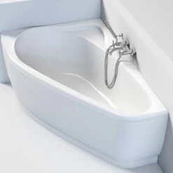 Baignoire D'angle Asymétrique Gauche, 160 X 105 Cm, Selena