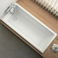 Baignoire Rectangulaire, 170x75 Cm, Acrylique, Cavallo -Produits De Salle De Bain Soldes 2024 baignoire encastrable cavallo 170x75 cm 2