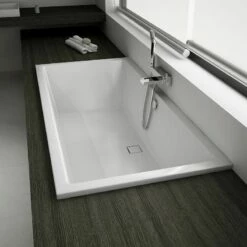 Baignoire Rectangulaire, 190x90 Cm, Acrylique, Cavallo -Produits De Salle De Bain Soldes 2024 baignoire encastrable cavallo 190x90 cm 1