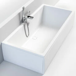 Baignoire Rectangulaire, 190x90 Cm, Acrylique, Cavallo -Produits De Salle De Bain Soldes 2024 baignoire encastrable cavallo 190x90 cm 5