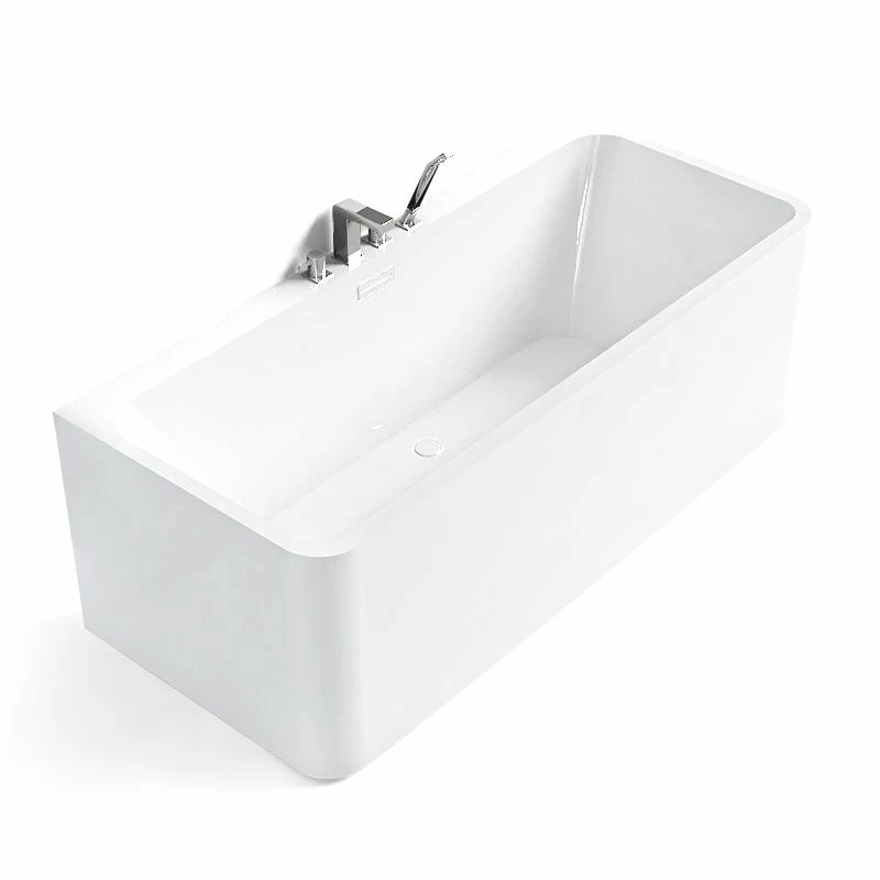 Baignoire îlot Contre Mur, 150x71 Cm Ou 170x75 Cm, Acrylique, OLIA 3 Baignoire îlot Contre Mur, 150x71 Cm Ou 170x75 Cm, Acrylique, OLIA