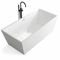 Baignoire îlot En Acrylique Mat, 170x80 Cm, Kadra