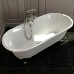 Baignoire îlot En Fonte, 170x77 Cm, Liverpool -Produits De Salle De Bain Soldes 2024 baignoire ilot en fonte 170x77 cm liverpool 3