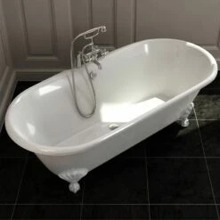 Baignoire îlot En Fonte, 170x77 Cm, Liverpool -Produits De Salle De Bain Soldes 2024 baignoire ilot en fonte 170x77 cm liverpool 5