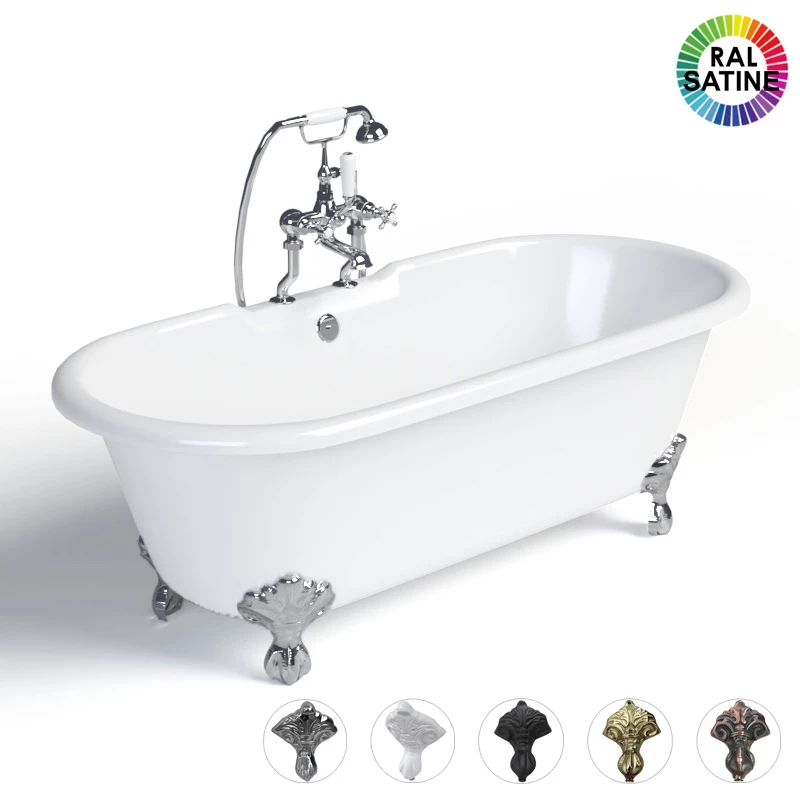 Baignoire îlot Fonte, Couleur Personnalisable, Pieds 5 Finitions, Liverpool 3 Baignoire îlot Fonte, Couleur Personnalisable, Pieds 5 Finitions, Liverpool