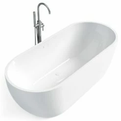Baignoire îlot Ovale, 130 à 180cm, Acrylique , Calipso