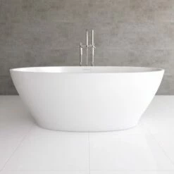 Baignoire îlot Ovale, 164,5x80 Cm, Eleganzia -Produits De Salle De Bain Soldes 2024 baignoire ilot ovale 165x80 cm eleganzia 2