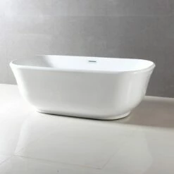 Baignoire îlot Retro, 169x81 Cm, Acrylique, Iseo -Produits De Salle De Bain Soldes 2024 baignoire ilot retro 172 x 81 cm acrylique iseo 2