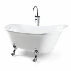 Baignoire îlot Rétro Acrylique, 150x75 Ou 170x78 Cm, GINA -Produits De Salle De Bain Soldes 2024 baignoire ilot retro acrylique 150 x 75 ou 170 x 78 cm gina 1