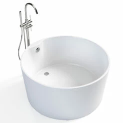 Baignoire îlot Ronde, 115x115 Cm, Acrylique, Orta