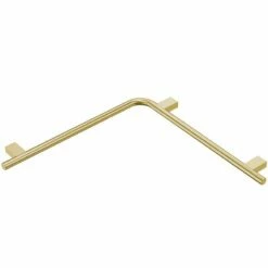 Barre D'appui En Angle 61x61 Cm, Doré Brossé, Châtelet