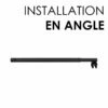 Barre Pour Installation En Angle, Pour Paroi Altea, Noir Mat -Produits De Salle De Bain Soldes 2024 barre pour installation en angle pour paroi altea noir mat