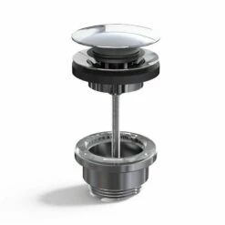 Bonde Lavabo Clic-clac Ou Fixe Universelle En Laiton Finition Chromé