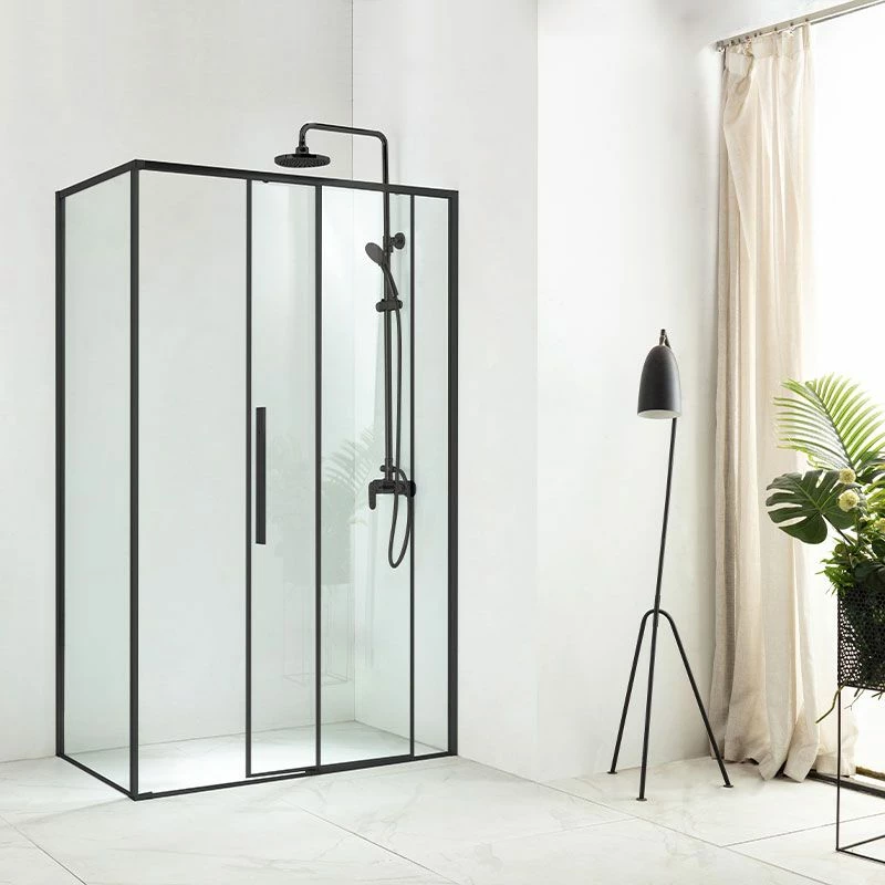 Cabine De Douche Coulissante 100,120 Ou 140 X 70, 80 Ou 90 Cm, Noir Mat, Arena 4 Cabine De Douche Coulissante 100,120 Ou 140 X 70, 80 Ou 90 Cm, Noir Mat, Arena – Image 2