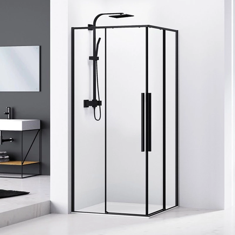 Cabine De Douche Coulissante De 100x100 Cm, Noir Mat, Arena Black 3 Cabine De Douche Coulissante De 100x100 Cm, Noir Mat, Arena Black