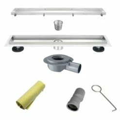 Caniveaux De Douche 70 Ou 80 Cm, Inox Brossé 7 Caniveaux De Douche 70 Ou 80 Cm, Inox Brossé -Produits De Salle De Bain Soldes 2024 caniveaux de douche 70 ou 80 cm inox brosse 2