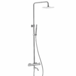 Colonne Bain-douche Thermostatique, Chrome, Avec Douchette Tube, Châtelet III