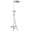 Colonne Bain-douche Thermostatique Chromée Avec Douchette Tube, Tuileries -Produits De Salle De Bain Soldes 2024 colonne bain douche thermostatique inox poli avec douchette tube tuileries