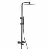 Colonne Bain-douche Thermostatique Noir Mat Avec Douchette Tube, Tuileries -Produits De Salle De Bain Soldes 2024 colonne bain douche thermostatique noir mat avec douchette tube tuileries