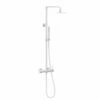 Colonne De Douche Mitigeur, Blanc Mat, Châtelet III -Produits De Salle De Bain Soldes 2024 colonne de douche mitigeur blanc mat chatelet iii