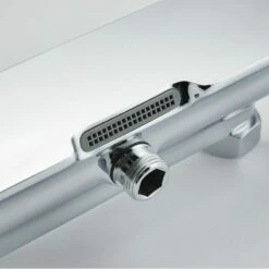 Colonne De Douche Mitigeur, Chrome, Slim, Concorde -Produits De Salle De Bain Soldes 2024 colonne de douche mitigeur chrome slim concorde 5