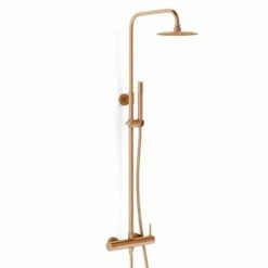 Colonne De Douche Mitigeur En Inox Doré Rose Brossé, Châtelet III