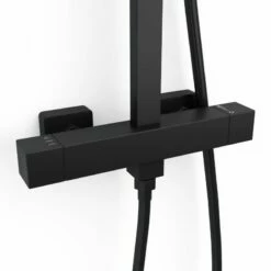 Colonne De Douche Mitigeur, Noir Mat, Tuileries II 5 Colonne De Douche Mitigeur, Noir Mat, Tuileries II -Produits De Salle De Bain Soldes 2024 colonne de douche mitigeur noir mat tuileries ii 1