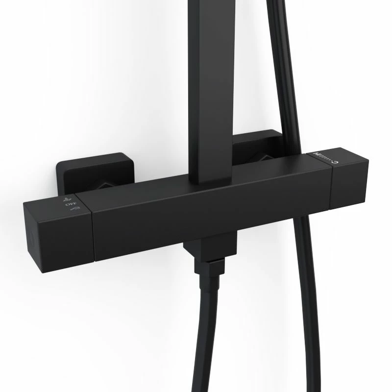 Colonne De Douche Mitigeur, Noir Mat, Tuileries II 4 Colonne De Douche Mitigeur, Noir Mat, Tuileries II – Image 2