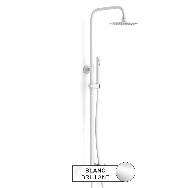 Colonne De Douche Thermostatique Châtelet III, Blanc Brillant 4 Colonne De Douche Thermostatique Châtelet III, Blanc Brillant – Image 2