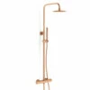 Colonne De Douche Thermostatique Doré Rose Brossé, Châtelet 2 Colonne De Douche Thermostatique Doré Rose Brossé, Châtelet -Produits De Salle De Bain Soldes 2024 colonne de douche thermostatique dore rose brosse chatelet