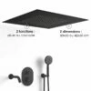 Composition Bain-douche Thermostatique Avec Ciel De Pluie Encastré Noir Mat, Châtelet -Produits De Salle De Bain Soldes 2024 composition bain douche thermostatique avec ciel de pluie encastre noir mat chatelet