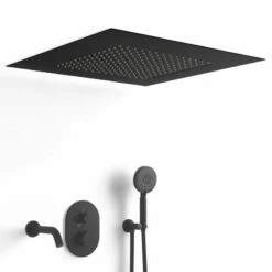 Composition Bain-douche Thermostatique Avec Ciel De Pluie Encastré Noir Mat, Châtelet 12 Composition Bain-douche Thermostatique Avec Ciel De Pluie Encastré Noir Mat, Châtelet -Produits De Salle De Bain Soldes 2024 composition bain douche thermostatique avec ciel de pluie encastre noir mat chatelet 2