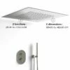 Composition De Douche Thermostatique Avec Ciel De Pluie Encastré Chromé, Châtelet -Produits De Salle De Bain Soldes 2024 composition de douche thermostatique avec ciel de pluie encastre chrome chatelet