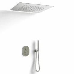 Composition De Douche Thermostatique Avec Ciel De Pluie Encastré Chromé, Châtelet -Produits De Salle De Bain Soldes 2024 composition de douche thermostatique avec ciel de pluie encastre chrome chatelet 3