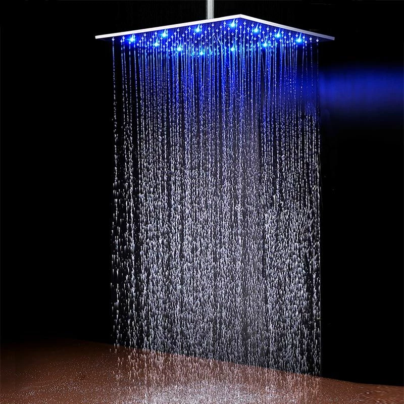 Composition De Douche Thermostatique, Ciel De Pluie 40x40 Cm Avec Chromothérapie, Chrome, Colours 4 Composition De Douche Thermostatique, Ciel De Pluie 40x40 Cm Avec Chromothérapie, Chrome, Colours – Image 2