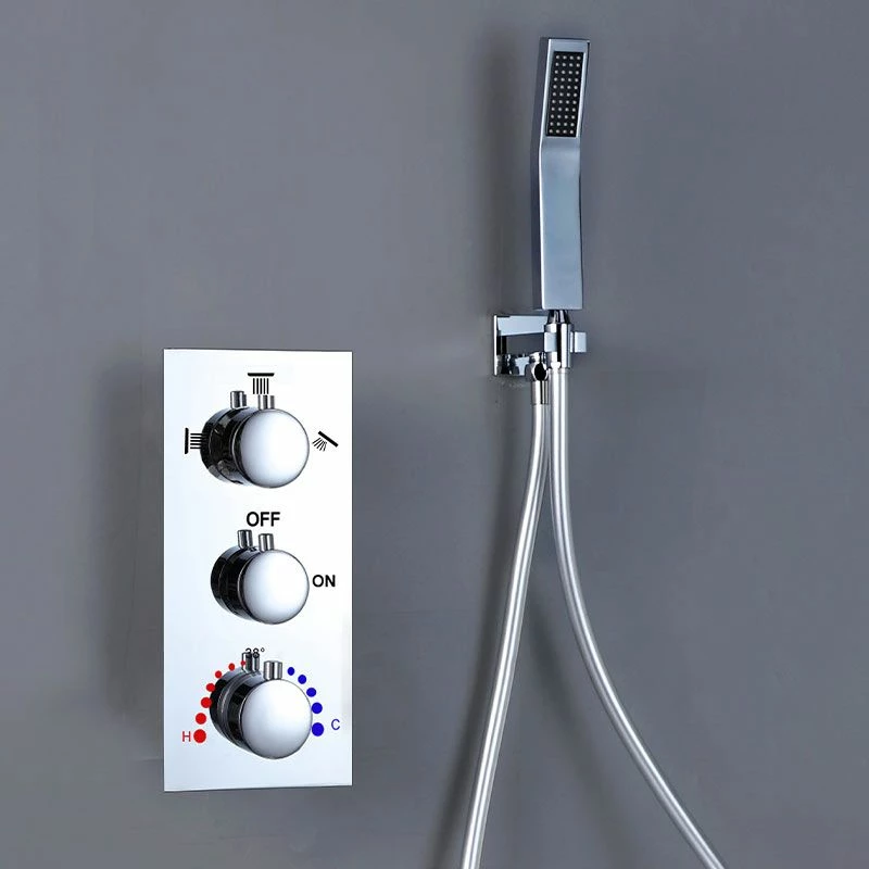 Composition De Douche Thermostatique, Ciel De Pluie 40x40 Cm Avec Chromothérapie, Chrome, Colours 7 Composition De Douche Thermostatique, Ciel De Pluie 40x40 Cm Avec Chromothérapie, Chrome, Colours – Image 5