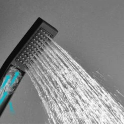 Composition De Douche Thermostatique, Ciel De Pluie 40x40 Cm Avec Chromothérapie, Noir, Colours -Produits De Salle De Bain Soldes 2024 composition de douche thermostatique ciel de pluie 40x40 cm avec chromotherapie noir colours 4