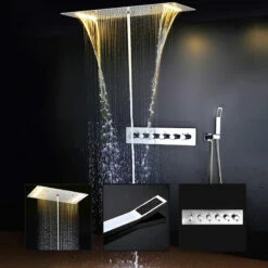 Composition De Douche Thermostatique, Ciel De Pluie 70x38 Cm, Colours -Produits De Salle De Bain Soldes 2024 composition de douche thermostatique ciel de pluie 70x38 cm colours 1