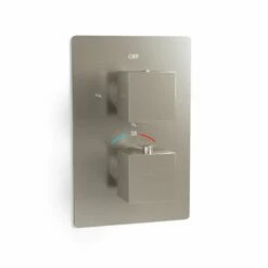 Composition Mitigeur Bain-douche Thermostatique Encastré Inox Brossé, Tuileries -Produits De Salle De Bain Soldes 2024 composition mitigeur bain douche thermostatique encastre inox brosse tuileries 1