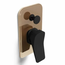 Composition Mitigeur De Douche Encastré Noir Et Doré Rose, Hix -Produits De Salle De Bain Soldes 2024 composition mitigeur de douche encastre noir et dore rose hix 2