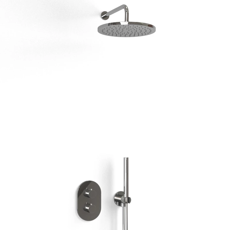 Composition Mitigeur De Douche Thermostatique Encastré Chromé, Châtelet 4 Composition Mitigeur De Douche Thermostatique Encastré Chromé, Châtelet – Image 2