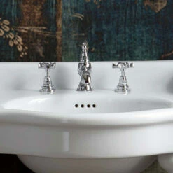 Console Lavabo Double Vasque, 3 Troues, 120 Cm, Queen -Produits De Salle De Bain Soldes 2024 console lavabo double vasque 120 cm queen 2