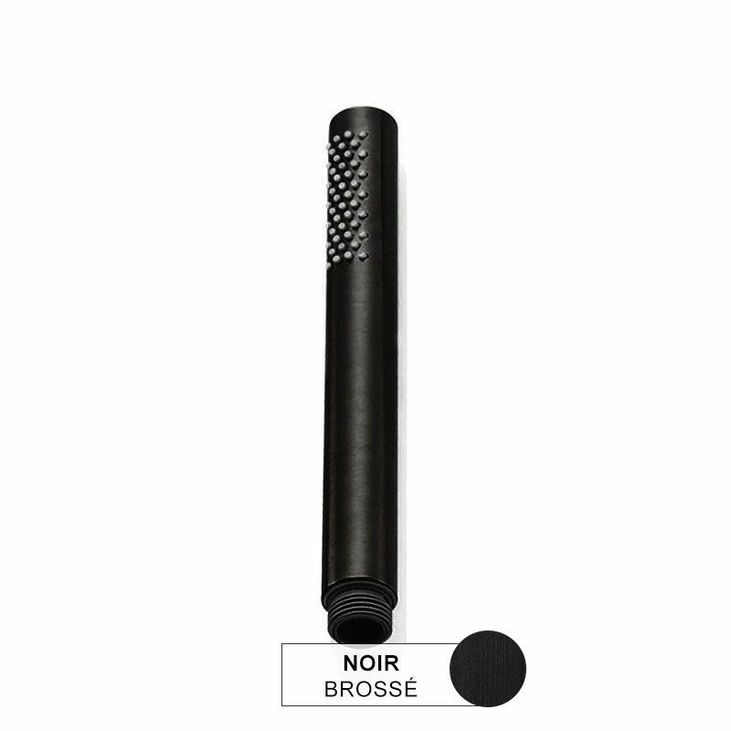 Douchette à Main Tube, Finition Noir Brossé, Châtelet 4 Douchette à Main Tube, Finition Noir Brossé, Châtelet – Image 2